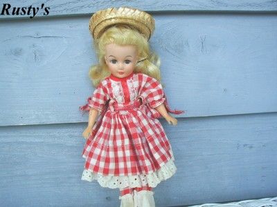 1960s UNEEDA POLLYANNA doll WRIST hang TAG  