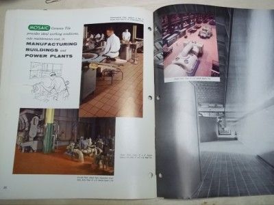 Vtg Mosaic Tile Company Catalog~Ceramic Floor/Wall  