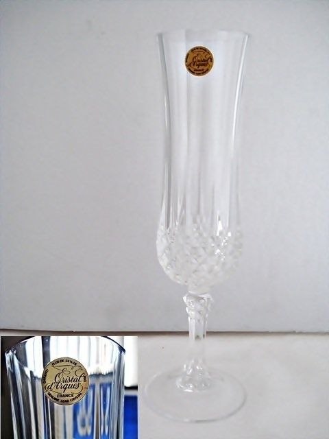 Cristal dArques Longchamp Durand Champagne Flute  