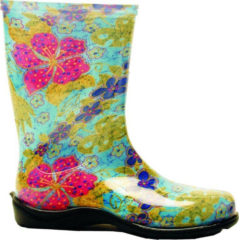   5002BL07 Womens Tall Garden and Rain Boot   Midsummer Blue   Size 7