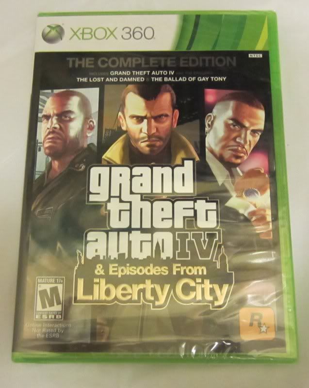 NEW GRAND THEFT AUTO IV 4 GTA COMPLETE EDITION Xbox 360 2010 FACTORY 