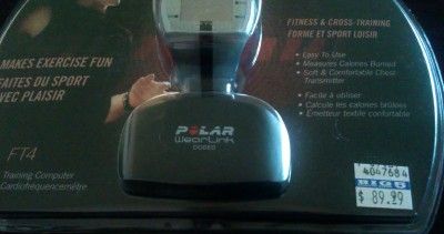 Polar FT4 Heart Rate Monitor Watch (Silver/Black   Mens)  