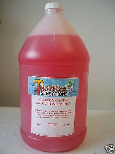 SNOW CONE SHAVE ICE SYRUP 1 GALLON WATERMELLON  