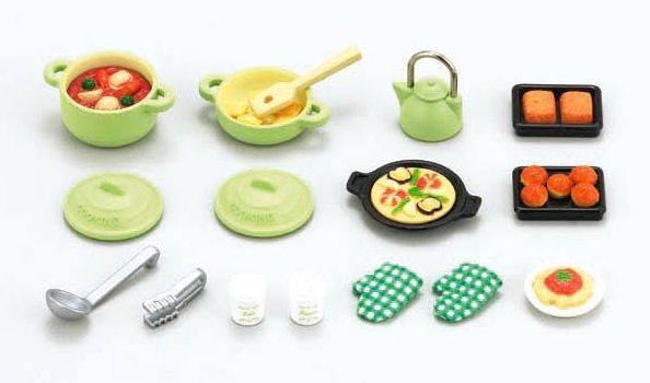 New Sylvanian families House Kitchen Cooking set #2938  