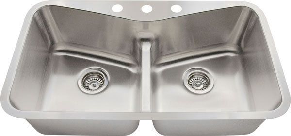 Undermount Stainless Steel Half Divide Kitchen Sink New  