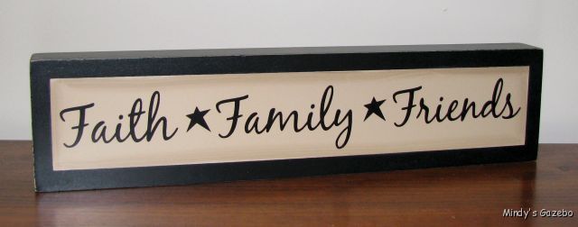   10 Wood Block Sign FAITH FAMILY LOVE Antique Rustic home decor  