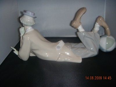 Lladro Clown Lying Down  