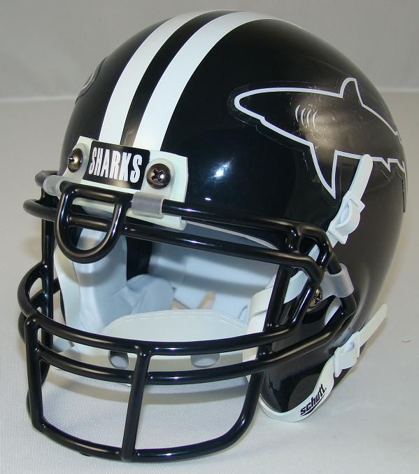 ANY GIVEN SUNDAY MIAMI SHARKS NEW MINI FOOTBALL HELMET  