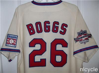 BOGGS 26 BASEBALL HALL of FAME Mitchell & Ness JERSEY L  