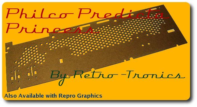 Repro TV Back Philco Predicta Princess (Unprinted)  