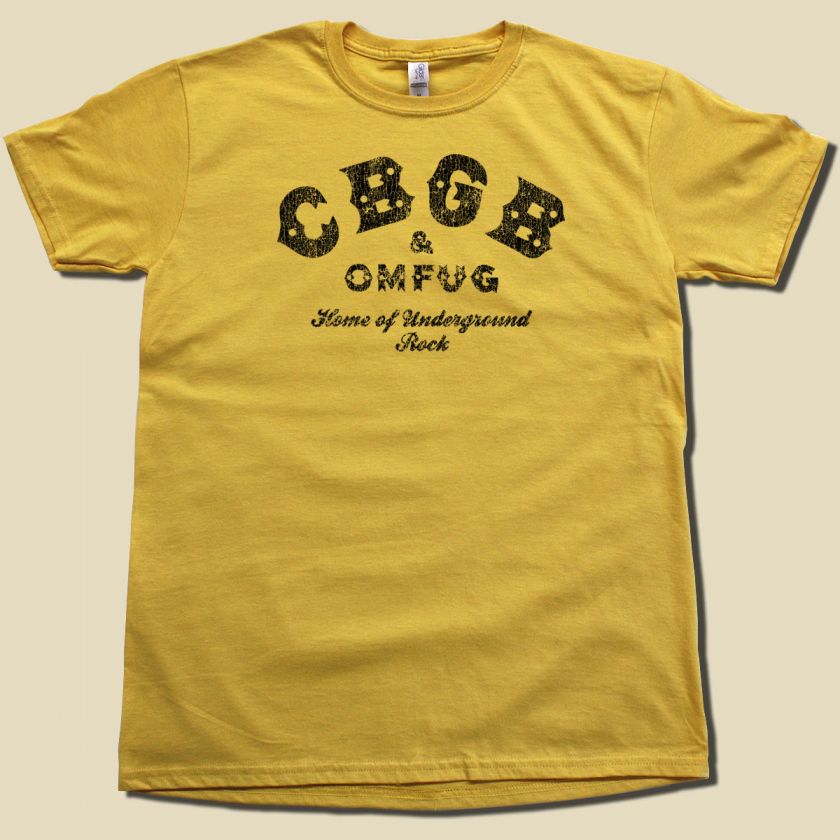 This cool CBGB t shirt is screen printed on supersoft, vintage feeling 