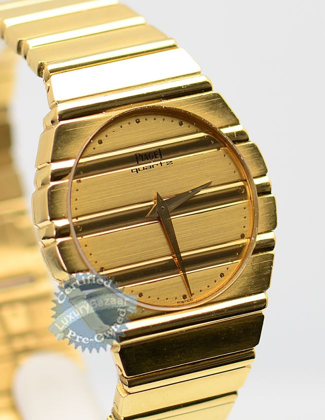 Piaget Polo 18K Yellow Gold Watch   Case Dial & Bracelet all in 18K 