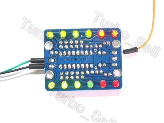 LED Stereo Music Visualizer (VU Meter) ASSEMBLED for audio amplifier 