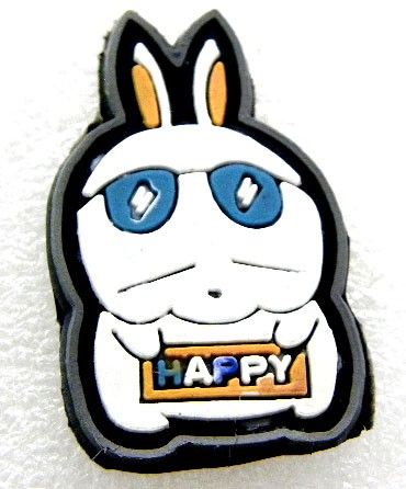 Mashi Moro Rabbit Happy Japan Flatback Pvc Rubber B1096  