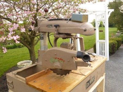 DEWALT 9 RADIAL ARM SAW Model GW 1 1.5 HP AMF Made in USA  