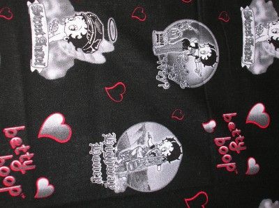 New Betty Boop Highway Honey Flannel Fabric BTY Cartoon Hearts  