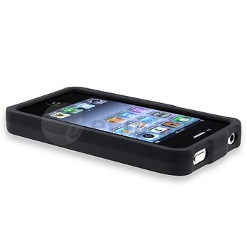 Hard Case+2 TPU Rubber Cover Accessory Pack For Apple iPhone 4 4S 