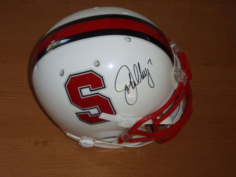 JOHN ELWAY SIGNED STANFORD PROLINE SCHUTT HELMET COA  