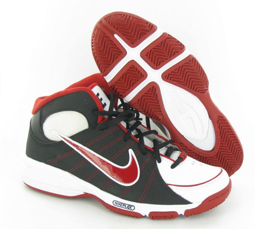   Team Trust 3 White/Black/Red Basketball Sneakers Kids 6.5 GS  