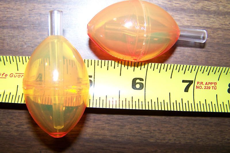 TOUGH BUBBLE 1 3/4 SLIP BOBBER 6 WATER FILLABLE ORANGE  