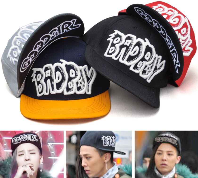 New Bad Boy Good Girl Hat Cap Snap Back Flat Brim Adjustable BigBang 