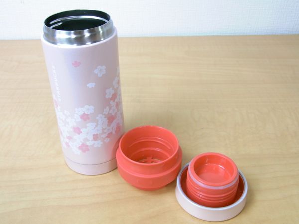 Starbucks Japan 2012 Sakura Stainless Coffee Bottle Cherry Blossom 