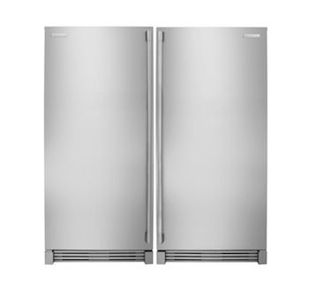   ICON Stainless Steel Refrigerator Freezer Combo with Trimkit  