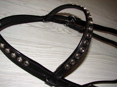 Western Brown Bling Horse Show Headstall RODEO Tack  