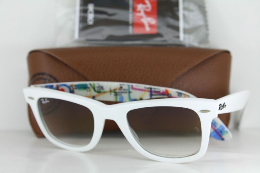   Ray Ban Wayfarer Sunglasses RB 2140 1032/32 Subway White  