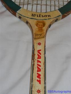 ANTIQUE RARE WILSON 1962 MARY HARDWICK TENNIS RACQUET  